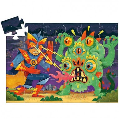 Puzzle Silhouette - Laser Boy - 36 pcs - Djeco