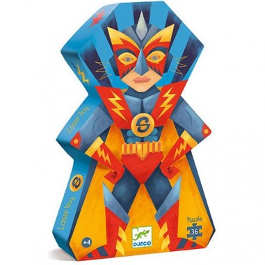 Puzzle Silhouette - Laser Boy - 36 pcs - Djeco