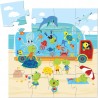 Puzzle Silhouette - L'aquarium - 16 pcs - Djeco