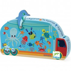 Puzzle Silhouette - L'Aquarium - Jeux classiques - Djeco 2