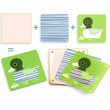 Animologix - Jeu éducatif Devant Derrière - Eduludo - Djeco