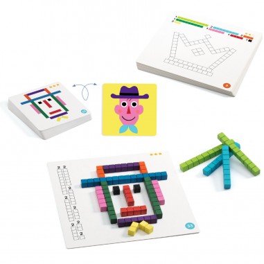 Batonnix - Apprendre à compter batons et unité - Eduludo - Djeco
