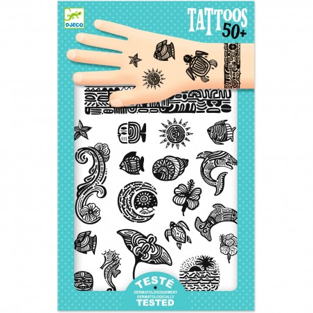 Tatouages enfant Polynésie - Djeco