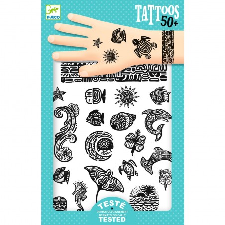 Tatouages enfant Polynésie - Djeco