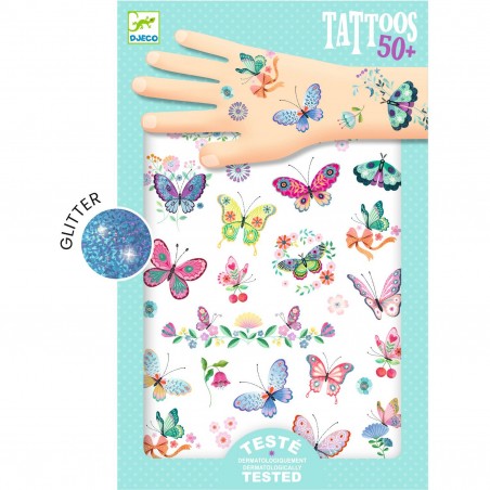 Tatouages enfant Papillons de rêve - Djeco