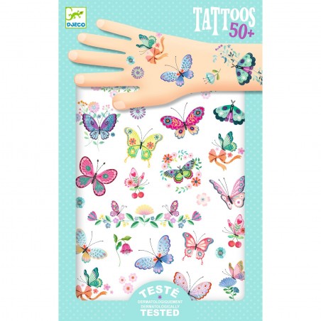 Tatouages enfant Papillons de rêve - Djeco