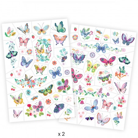 Tatouages enfant Papillons de rêve - Djeco