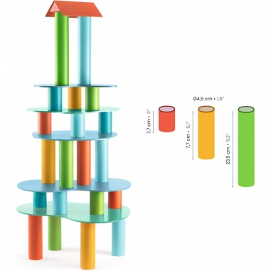 Tubulo - Jeu de construction avec des tubes - Djeco