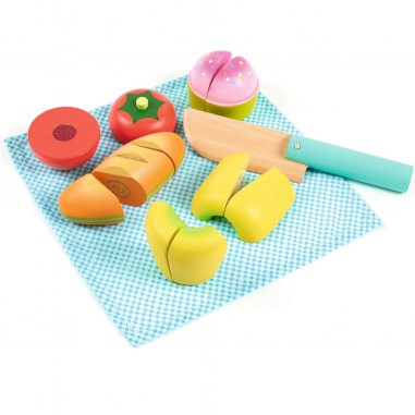 Pique nique - Pain Fruits Légumes à couper - Djeco