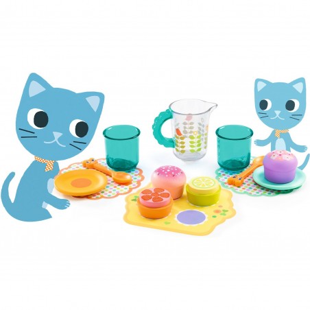 Goûter des chatons - Dinette table et gâteaux - Djeco