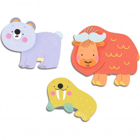 62 Gommettes et Stickers Animaux de la banquise - Djeco