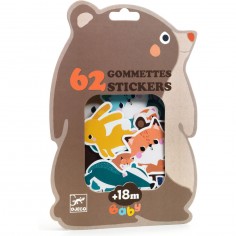 62 Gommettes et Stickers Animaux de la forêt - Djeco