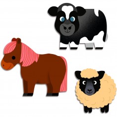 62 Gommettes et Stickers Animaux de la ferme - Djeco 2