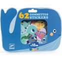 62 Gommettes et Stickers Animaux de la mer - Djeco