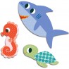 62 Gommettes et Stickers Animaux de la mer - Djeco