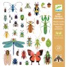 Coffret stickers Microcosmos - Papillons, Insectes - Djeco