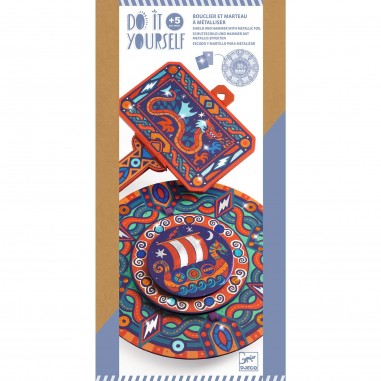 Comme un Viking - Kit créatif marteau et bouclier - Djeco