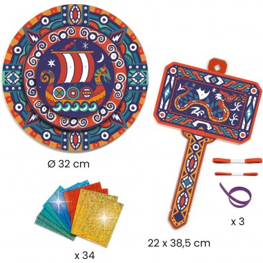 Comme un Viking - Kit créatif marteau et bouclier - Djeco