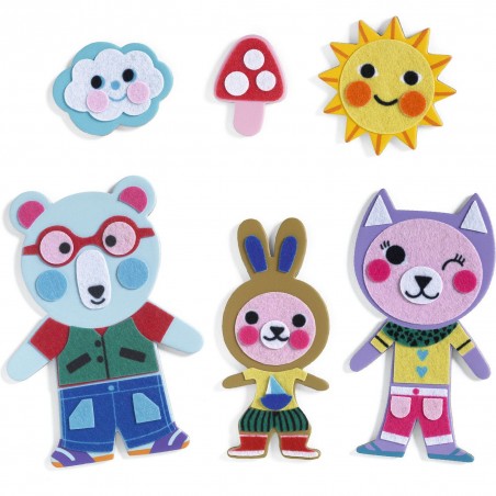 Funky family - Magnets animaux Djeco