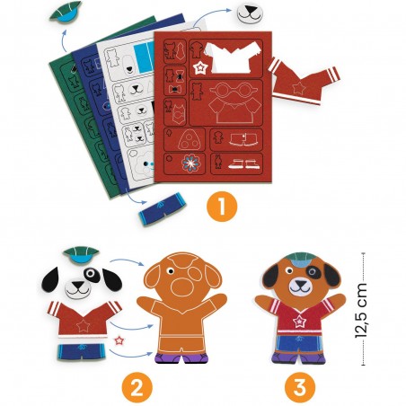 Funky family - Magnets animaux Djeco