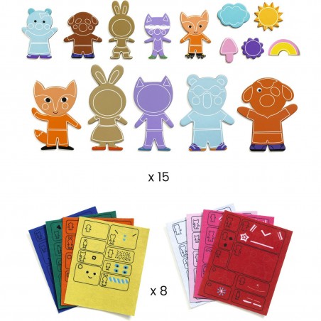 Funky family - Magnets animaux Djeco