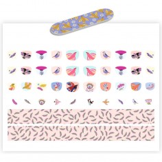 Stickers pour ongles Plumes - Nails Stickers - Djeco 2