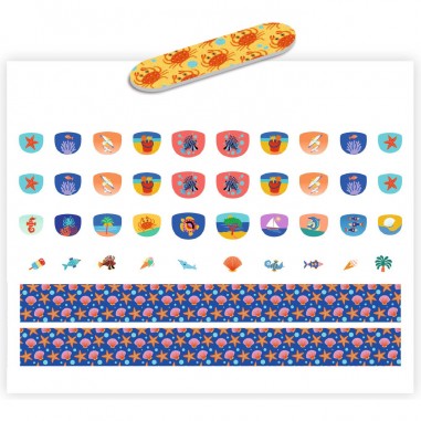 Stickers pour ongles Méditerranée - Nails Stickers - Djeco