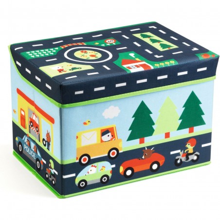 Coffre à jouets rangement - Circuit - Djeco