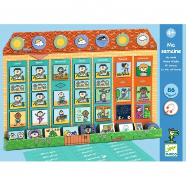 Djeco Ma semaine - Semainier Calendrier pour se repérer dans le temps