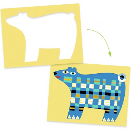 Origamis enfant Devant, derrière, devant - Djeco