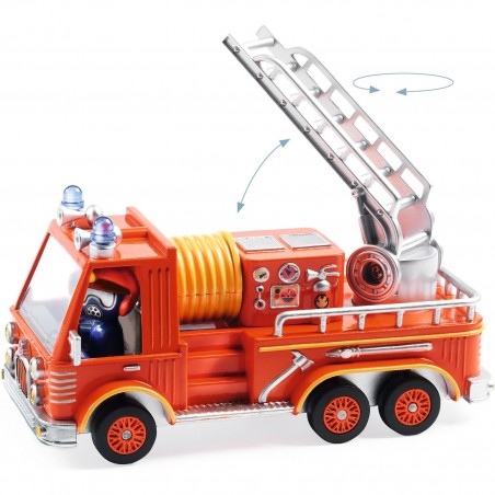 Captain Fire - Camion de pompier Crazy Motors Djeco