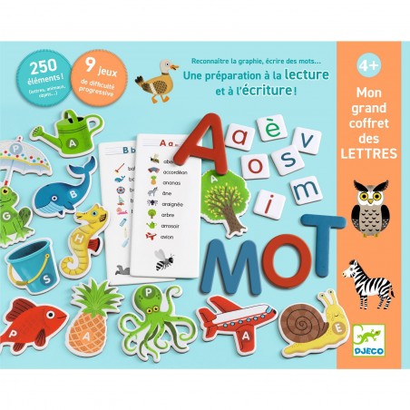 Djeco Mon Grand Coffret des lettres - Apprendre l’alphabet