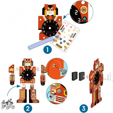 Djeco Robotime - Fabrique ton horloge Robot