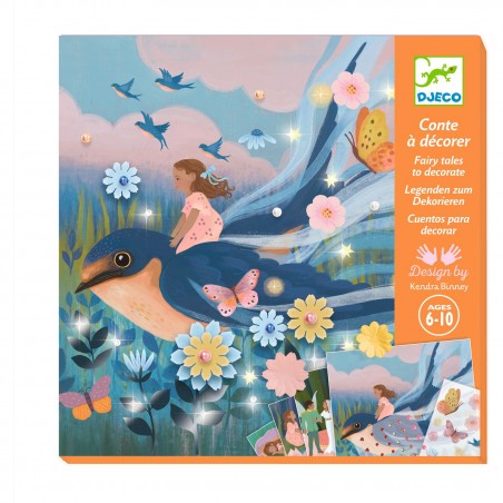 Coffret contes à décorer Poucelina - Djeco