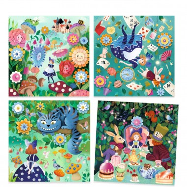 Djeco Coffret contes à décorer Alice au Pays des merveilles