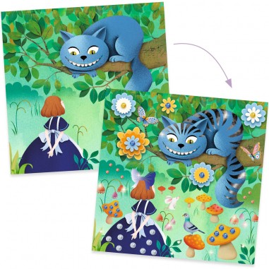 Djeco Coffret contes à décorer Alice au Pays des merveilles