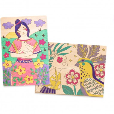 Coffret dessin et coloriage Sweet girls - Djeco