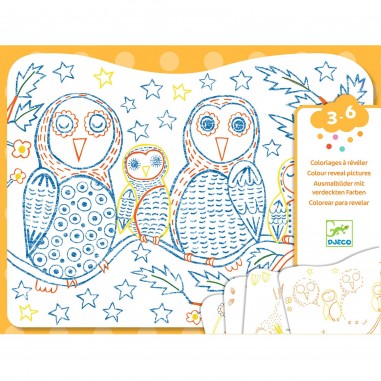 Coloriages Familles des sous-bois - Djeco