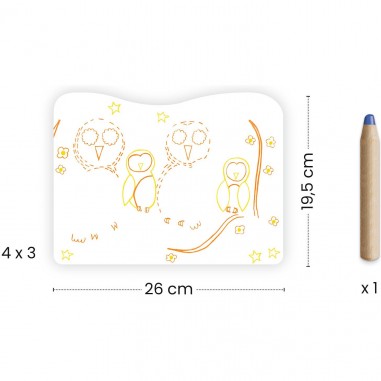 Coloriages Familles des sous-bois - Djeco