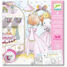 Coffret coloriages Les petites portes de Pupi - Djeco