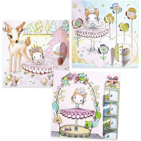 Coffret coloriages Les petites portes de Pupi - Djeco