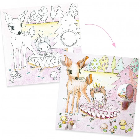 Coffret coloriages Les petites portes de Pupi - Djeco