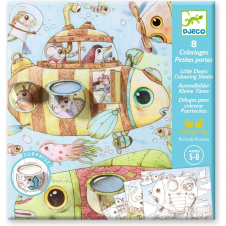 Coffret coloriages Le voyage de Malo - Djeco