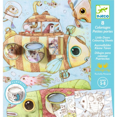 Coffret coloriages Le voyage de Malo - Djeco