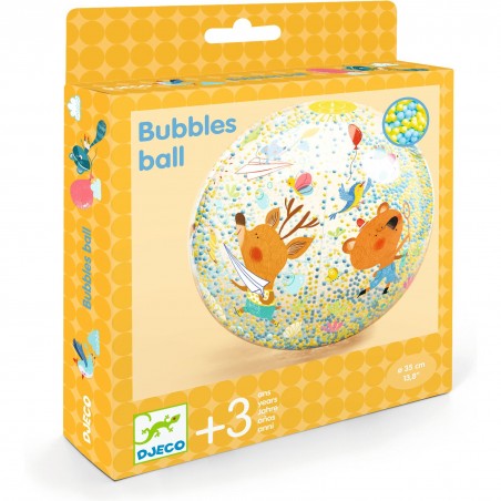 Grand Ballon gonflable Bubbles ball Ø35 cm - Djeco