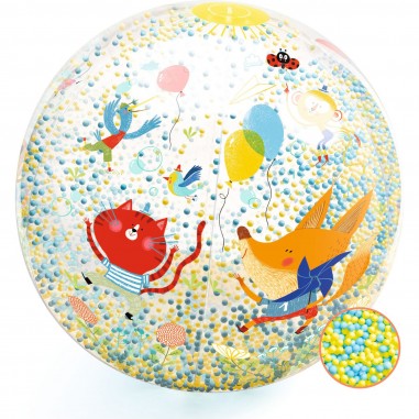 Grand Ballon gonflable Bubbles ball Ø35 cm - Djeco