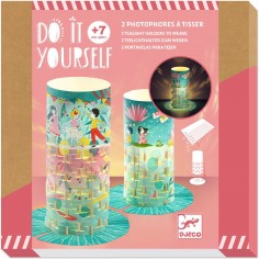 2 photophores en papier à créer - Danse des lucioles - Djeco