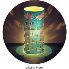 2 photophores en papier à créer - Danse des lucioles - Djeco 2