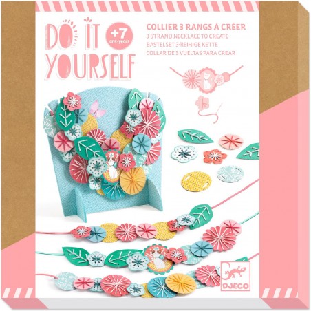 Kit créatif collier multirang brodé - Flora - Djeco