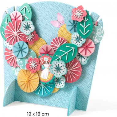 Kit créatif collier multirang brodé - Flora - Djeco